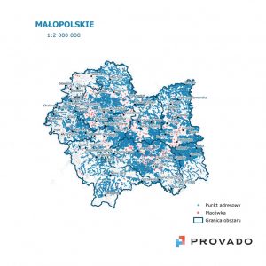 Białe plamy na terenie województwa Małopolskiego